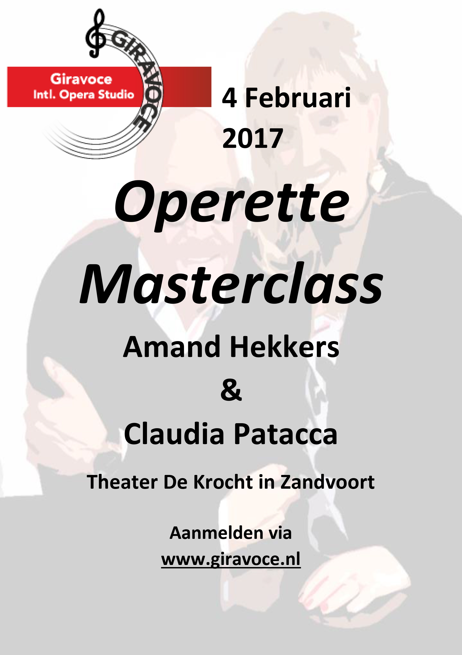Operette Masterclass flyer